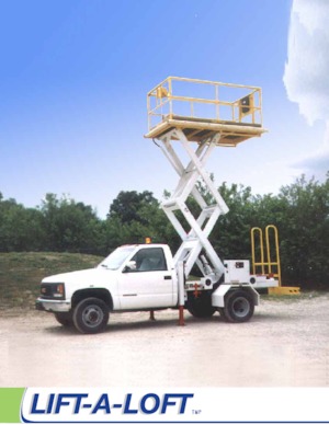 Plataformas de tijeras de ruedas Lift-A-Loft TMP-15 