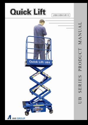 Plataformas de tijeras de ruedas AHI UB8