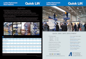 Plataformas de tijeras de ruedas AHI UB8