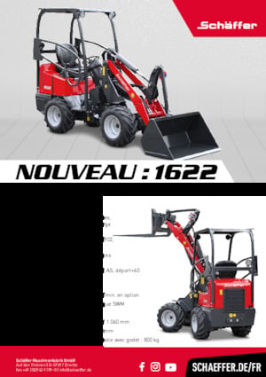 Mini cargador frontal Schäffer 1622