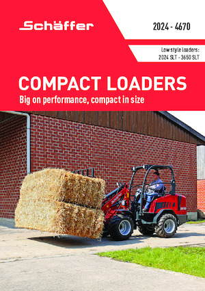 Mini cargador frontal Schäffer 2024