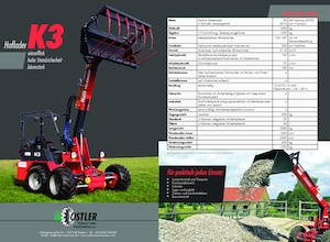 Mini cargador frontal Ostler K3