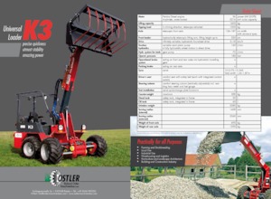 Mini cargador frontal Ostler K3