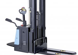 Apiladores de palets Apiladores de palets con plataforma elevadora HanseLifter E-DHT-S2055PL