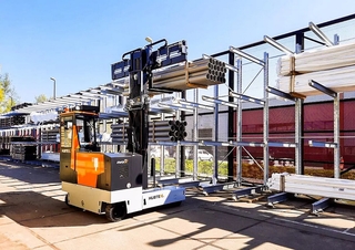 Carretillas elevadoras de carga lateral Carretillas elevadoras de carga lateral eléctricas Hubtex MaxX 45 EL