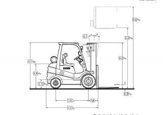Clark C 20 D Dimensiones y tamaño