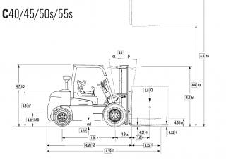 Clark C 45 D Dimensiones y tamaño