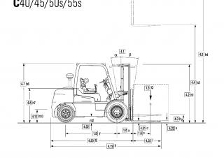 Clark C 45 D Dimensiones y tamaño