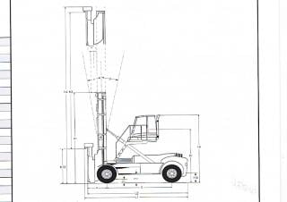 Linde C 80/4 Dimensiones y tamaño
