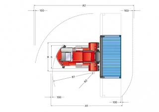 Kalmar DCE 70-40 E5 Dimensiones y tamaño