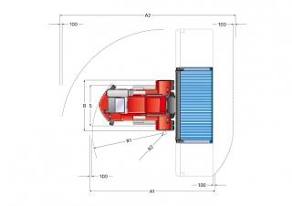 Kalmar DCE 90-45 E8 Dimensiones y tamaño