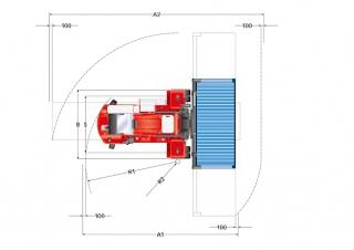Kalmar DCF 100-45 E5 Dimensiones y tamaño