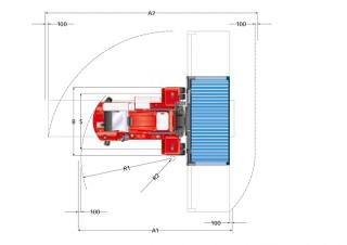 Kalmar DCF 100-45 E7 Dimensiones y tamaño
