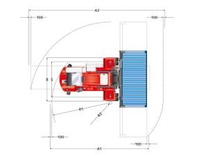 Kalmar DCF 80-45 E8 Dimensiones y tamaño