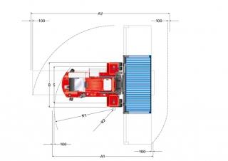 Kalmar DCF 90-45 E6 Dimensiones y tamaño