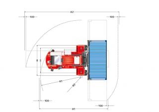 Kalmar DCF 90-45 E7 Dimensiones y tamaño