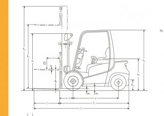 Jungheinrich DFG 316 Dimensiones y tamaño
