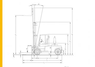 Jungheinrich DFG S90 Dimensiones y tamaño