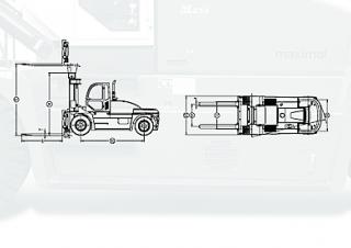 Maximal FD 180 T-MWK3-2 Dimensiones y tamaño