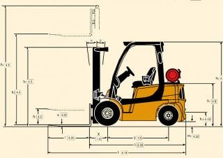 Yale GDP 25VX Dimensiones y tamaño