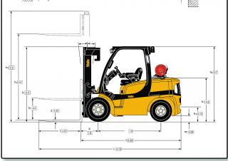 Yale GDP 40VX5 Value Dimensiones y tamaño