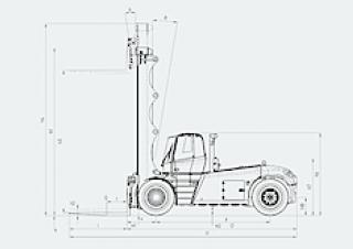 Linde H 280 D Dimensiones y tamaño