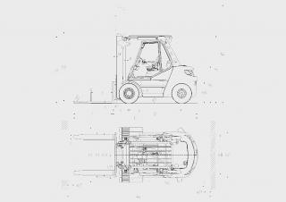 Linde H50/500D Dimensiones y tamaño