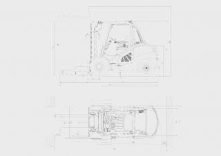 Linde H50/600D Dimensiones y tamaño