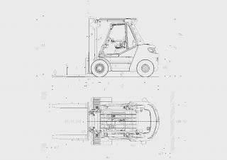 Linde H60D Dimensiones y tamaño