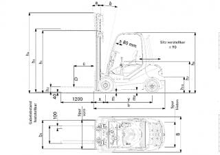 Still RX 70-25 TDI Dimensiones y tamaño
