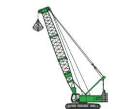Grúas sobre orugas - Pluma de celosía Sennebogen 6180 HD SL