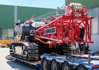Grúas sobre orugas - Pluma de celosía Liebherr LR 1110