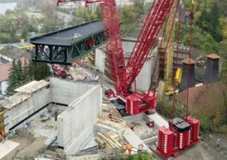 Grúas sobre orugas - Pluma de celosía Liebherr LR 1600/2