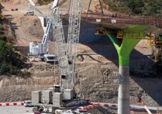 Grúas sobre orugas - Pluma de celosía Liebherr LR 1750/2