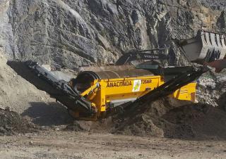 Plantas cribadoras móviles con tambor Anaconda TD516R