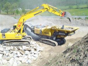 Plantas de reciclaje de escombros Komatsu BR380JG