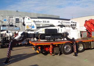 Plataformas elevadoras articuladas Plataformas articuladas de orugas Platform Basket SPIDER 33.15
