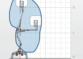 Plataformas elevadoras articuladas Plataformas articuladas de ruedas Comet XIRAFFE 12