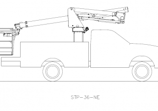Plataformas elevadoras articuladas Plataformas elevadoras articuladas remolcables Versalift STP-36-NE