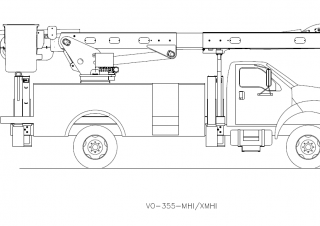 Plataformas elevadoras articuladas Plataformas elevadoras articuladas remolcables Versalift VO-355-MHI