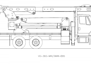 Plataformas elevadoras articuladas Plataformas elevadoras articuladas remolcables Versalift VO-360MHI-E85
