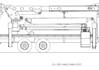 Plataformas elevadoras articuladas Plataformas elevadoras articuladas remolcables Versalift VO-360MHI-E93