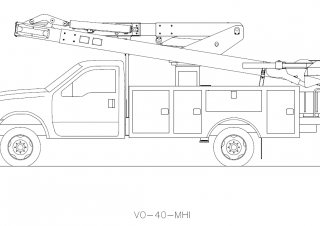 Plataformas elevadoras articuladas Plataformas elevadoras articuladas remolcables Versalift VO-40-MHI