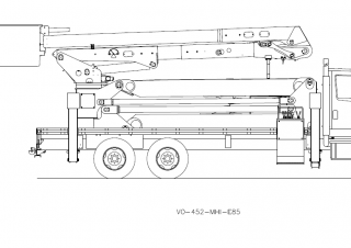 Plataformas elevadoras articuladas Plataformas elevadoras articuladas remolcables Versalift VO-452MHI-E85