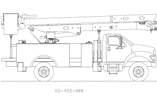 Plataformas elevadoras articuladas Plataformas elevadoras articuladas remolcables Versalift VO-455-MHI