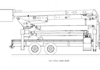 Plataformas elevadoras articuladas Plataformas elevadoras articuladas remolcables Versalift VO-455MHI-E88 ELEVATOR