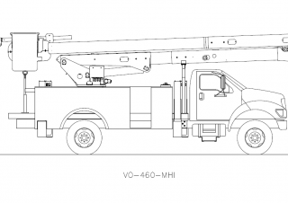 Plataformas elevadoras articuladas Plataformas elevadoras articuladas remolcables Versalift VO-460-MHI