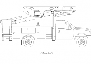 Plataformas elevadoras articuladas Plataformas elevadoras articuladas remolcables Versalift VST-47-SI