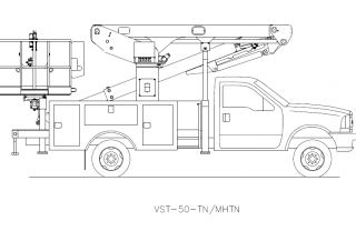 Plataformas elevadoras articuladas Plataformas elevadoras articuladas remolcables Versalift VST-50-MHTN