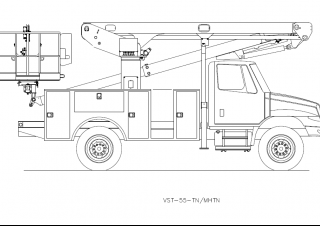 Plataformas elevadoras articuladas Plataformas elevadoras articuladas remolcables Versalift VST-55-TN